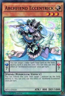Archfiend Eccentrick - Pendulum Evolution - YuGiOh card