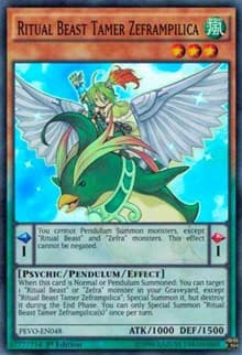 Ritual Beast Tamer Zeframpilica - Pendulum Evolution - YuGiOh card