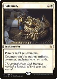 Solemnity - Hour of Devastation - Magic: The Gathering card