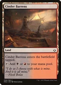Cinder Barrens - Hour of Devastation - Magic: The Gathering card