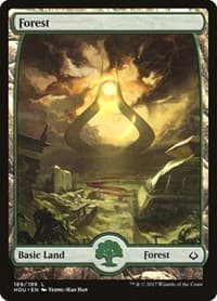 Forest (189) - Full Art - Hour of Devastation - Magic: The Gathering card