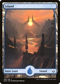 Island (186) - Full Art - Hour of Devastation - Magic: The Gathering card