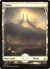 Plains (185) - Full Art - Hour of Devastation - Magic: The Gathering card