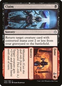 Claim // Fame - Hour of Devastation - Magic: The Gathering card