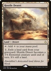 Hostile Desert - Hour of Devastation - Magic: The Gathering card