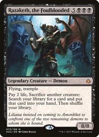 Razaketh, the Foulblooded - Hour of Devastation - Magic: The Gathering card