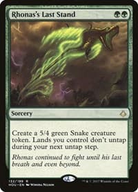 Rhonas's Last Stand - Hour of Devastation - Magic: The Gathering card