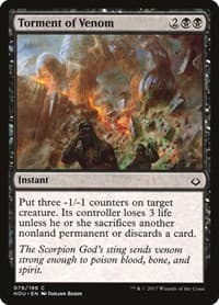 Torment of Venom - Hour of Devastation - Magic: The Gathering card