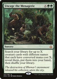 Uncage the Menagerie - Hour of Devastation - Magic: The Gathering card