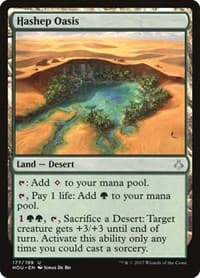 Hashep Oasis - Hour of Devastation - Magic: The Gathering card