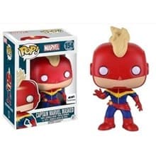 Marvel: Captain Marvel (Masked Version) (Bobble-Head) (GTS Exclusive) - Pop! Vinyl - Funko card
