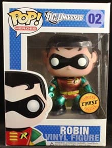 Batman: Robin (Bobble-Head) (Metallic) (Limited Edition Chase) - Pop! Vinyl - Funko card