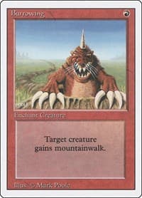 Burrowing - Revised Edition - Magic: The Gathering card
