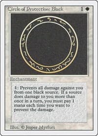 Circle of Protection: Black - Revised Edition - Magic: The Gathering card