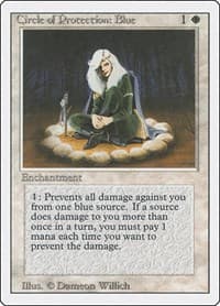 Circle of Protection: Blue - Revised Edition - Magic: The Gathering card