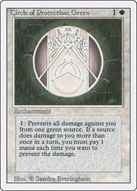 Circle of Protection: Green - Revised Edition - Magic: The Gathering card