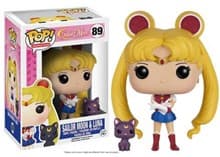 Sailor Moon: Sailor Moon with Luna - Pop! Vinyl - Funko card