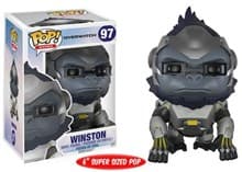 Overwatch: Winston Super Sized 6" - Pop! Vinyl - Funko card