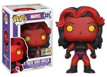 Marvel: Red She-Hulk (Bobble-Head) (Limited Edition) (SDCC 2017 Exclusive) - Pop! Vinyl - Funko card