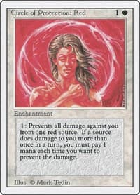 Circle of Protection: Red - Revised Edition - Magic: The Gathering card