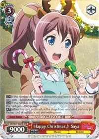 Happy Christmas Saya (RRR) - BanG Dream! - Weiss Schwarz card