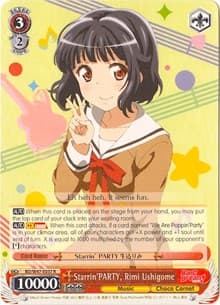 Starrin'PARTY, Rimi Ushigome - BanG Dream! - Weiss Schwarz card