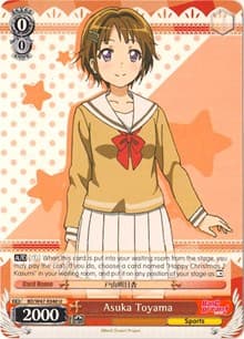Asuka Toyama - BanG Dream! - Weiss Schwarz card