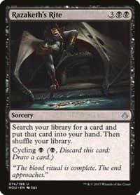 Razaketh's Rite - Hour of Devastation - Magic: The Gathering card