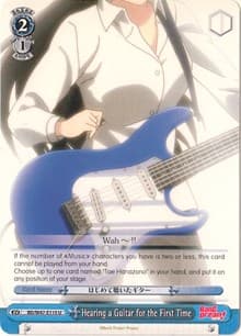 Hearing a Guitar for the First Time - BanG Dream! - Weiss Schwarz card