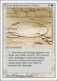 Circle of Protection: White - Revised Edition - Magic: The Gathering card