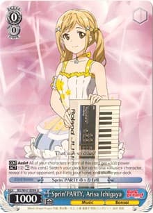 Sprin'PARTY, Arisa Ichigaya - BanG Dream! - Weiss Schwarz card