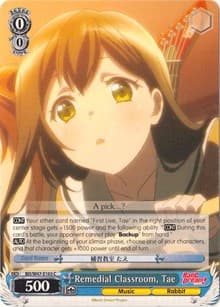 Remedial Classroom, Tae - BanG Dream! - Weiss Schwarz card