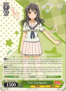 Yuri Ushigome - BanG Dream! - Weiss Schwarz card