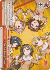 We Are Poppin'Party (Parallel Foil) - BanG Dream! - Weiss Schwarz card