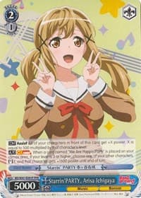 Starrin'PARTY, Arisa Ichigaya (Parallel Foil) - BanG Dream! - Weiss Schwarz card
