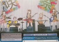 Poppin'Party, First LIVE (Parallel Foil) - BanG Dream! - Weiss Schwarz card