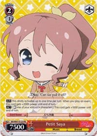 Petit Saya - BanG Dream! - Weiss Schwarz card