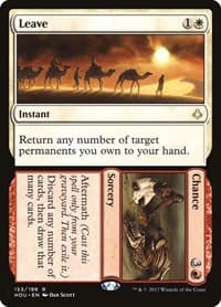 Leave // Chance - Hour of Devastation - Magic: The Gathering card
