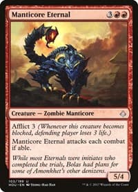 Manticore Eternal - Hour of Devastation - Magic: The Gathering card