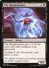 Vile Manifestation - Hour of Devastation - Magic: The Gathering card