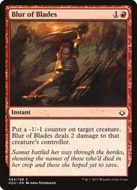Blur of Blades - Hour of Devastation - Magic: The Gathering card