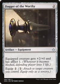 Dagger of the Worthy - Hour of Devastation - Magic: The Gathering card