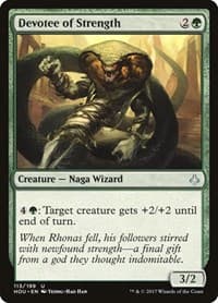 Devotee of Strength - Hour of Devastation - Magic: The Gathering card
