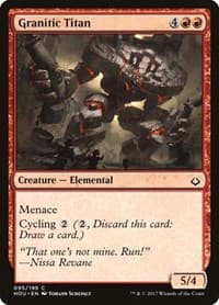 Granitic Titan - Hour of Devastation - Magic: The Gathering card