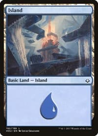 Island (192) - Hour of Devastation - Magic: The Gathering card