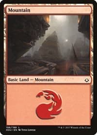 Mountain (196) - Hour of Devastation - Magic: The Gathering card