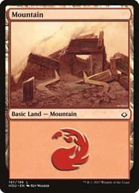 Mountain (197) - Hour of Devastation - Magic: The Gathering card