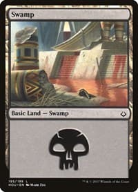 Swamp (195) - Hour of Devastation - Magic: The Gathering card