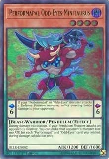 Performapal Odd-Eyes Minitaurus - Battles of Legend: Light's Revenge - YuGiOh card