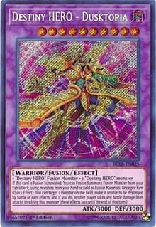 Destiny HERO - Dusktopia - Battles of Legend: Light's Revenge - YuGiOh card